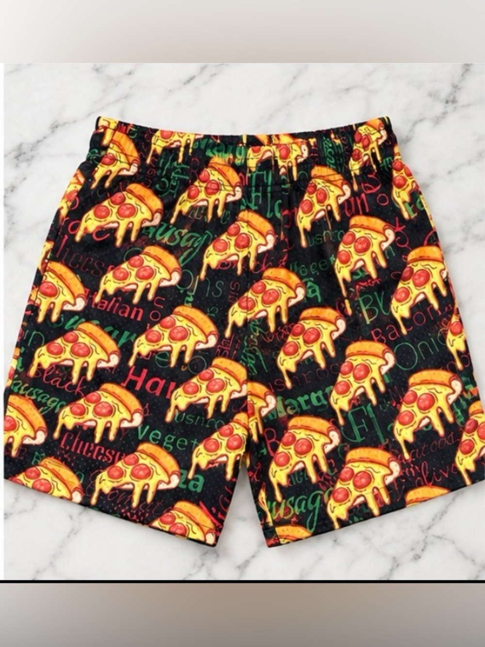 NEW WITH TAGS | Baseball Lifestyle 101 Pizza Youth Shorts | Size YXL - Picture 2 of 6